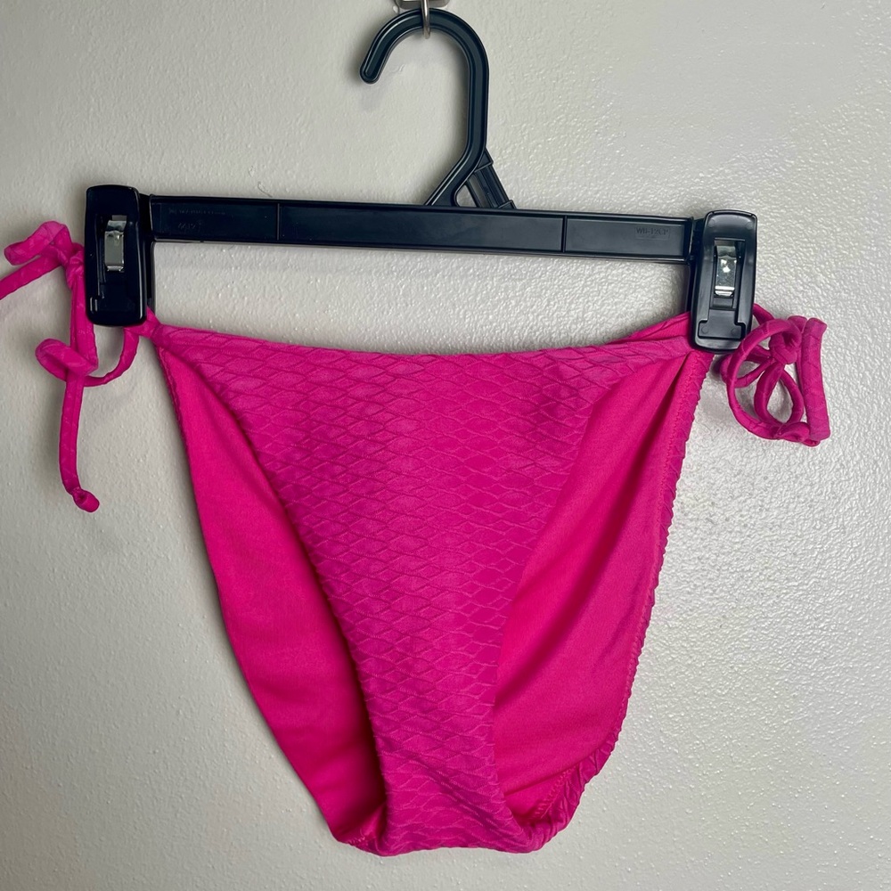 Victoria's Secret Hot Pink String Bikini Bottoms